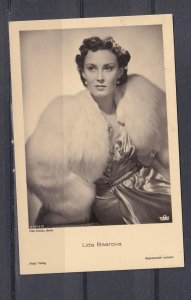 LIDA BAARAVO, CZECH ACTRESS, GERMAN FILMS. JAILED FOR COLLABORATION, c1940 ppc.