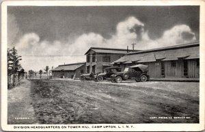 Postcard Division Headquarters on Tower Hill in Camp Upton Long Island New York