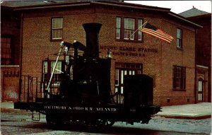 Postcard TRAIN SCENE Baltimore Maryland MD AK8581