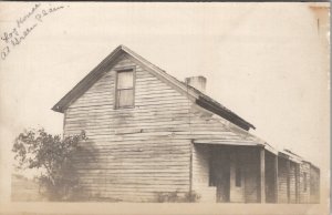 Green Plains Virginia RPPC Old Log House Early Building Postcard A24