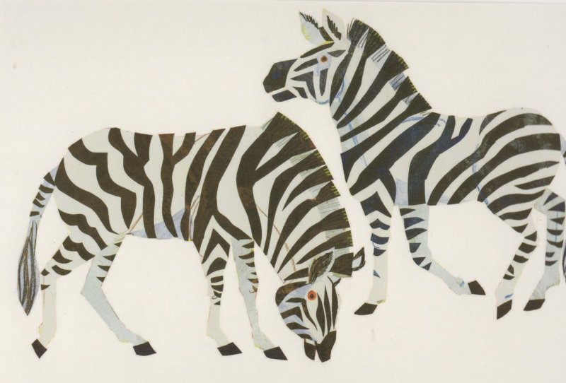 Zebra From The Very Hungry Caterpillars ABC Eric Carle Book Postcard