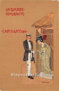 Signed Praschka La Guerre AmUSA nte Capitulation Artist Raphael Kirchner Unused 