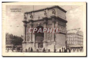 Old Postcard Marseille Porte d'Aix