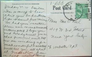 Valeria Lake Valeria Oscawana NY unreadable postmark Ruben Publishing Company