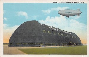 J79/ Akron Ohio Postcard c1910 Goodyear Zeppelin Dock Factory 93