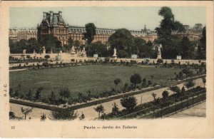 CPA B.J.C. TINTED PARIS Jardin des Tuileries (49313)
