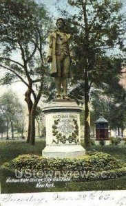 Nathan Hale Statue, City Hall Park in New York City, New York