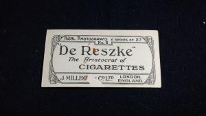 De Reszke Cigarette Card No 8 Somebody's Darling