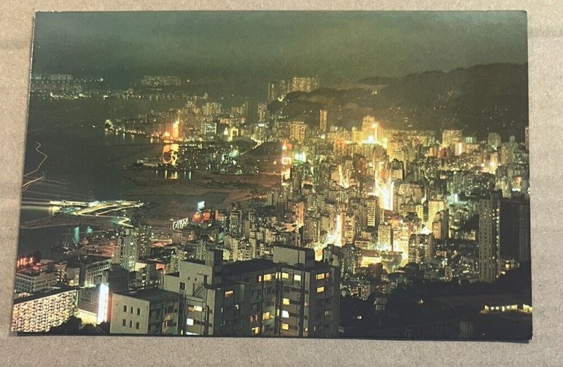 POSTCARD UNUSED - NORTH POINT BY NIGHT, HONG KONG, CHINA