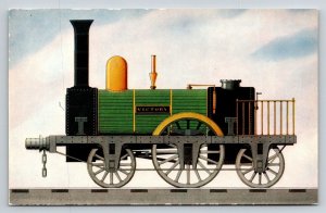 Stephenson's Locomotive Victory  Sheffield & Rotherham Railway     Postcard