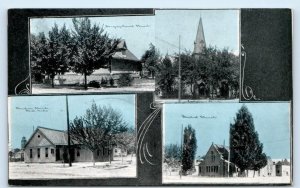 BOISE, ID ~ Congregational, Baptist CHURCHES Presbyterian, Christian  Postcard