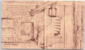 M-95666 The Hallway of the French Castle Old Fort Niagara New York USA