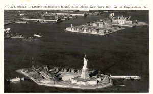 Vintage Postcard 1900's Statue Of Liberty Bedloe's Island New York Bay New York
