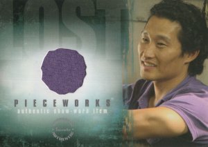 Daniel Dae Kim Jin Kwon Pieceworks Show Worn Cloth Lost TV Show Card