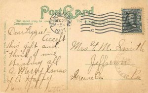DES MOINES, Iowa IA    WEST DES MOINES HIGH SCHOOL   1907 Vintage Postcard