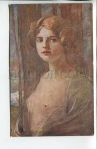 461999 ZMURKO Nude Belle Girl NYMPH Forest Vintage postcard #448