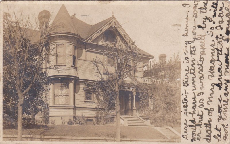 Oregon Portland House View 1905 Real Photo