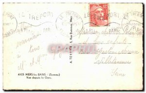 Old Postcard Mers les Bains View From Gare