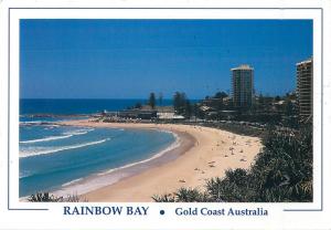 Rainbow Bay Gold Coast Australia surf beach butterfly stamp 