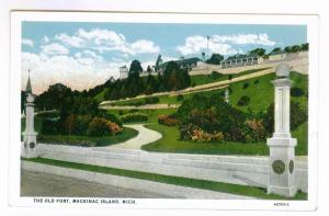 The Old Fort, Mackinac Island, Michigan, unused American Art Postcard