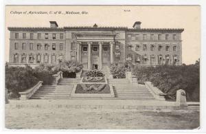 Agriculture College University Madison Wisconsin 1910c postcard