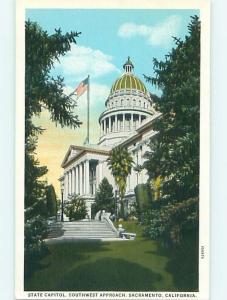 Unused W-Border SOUTHWEST SECTION OF STATE CAPITOL Sacramento CA t7185@