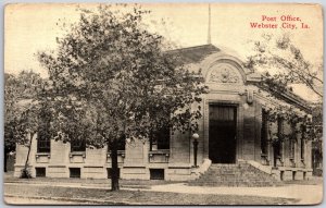 Post Office Webster City Iowa IA Postal Service Building Postcard