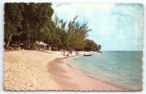 1950s BARBADOS WEST INDIES PARADISE BEACH CLUB ST. JAMES  POSTCARD P2896