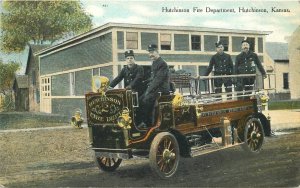 Postcard Kansas Hutchinson Fire Department #A51 23-9155