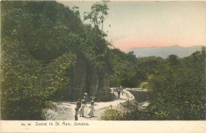 Postcard C-1910 Caribbean hand colored Scene St Ann Jamaica 23-13253