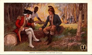 General Francis Marion The Swamp Fox With British Soldier Walk-Ov...