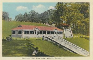 MIDLAND , Ontario , 1930s ; Community Hall , Little Lake