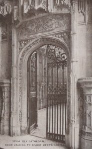 Cambridgeshire Postcard - Ely Cathedral, Door Leading To Bishop West's...RS24380