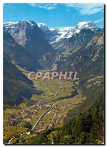 Modern Postcard Braunwald Linthal mit Blick auf Schweiz Todikette