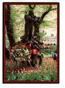 Denmark - Copenhagen. Tivoli Gardens, Lumbye Monument (continental size)