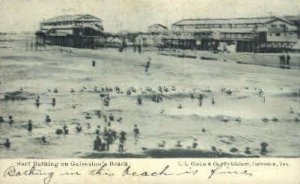 Surf Bathing - Galveston, Texas TX  