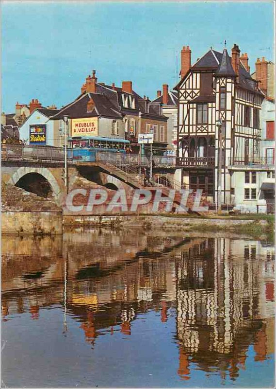 Modern Postcard Vierzon (Cher) The banks of the Yevre Furniture Veillat