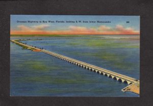 FL Highway to Key West Florida Postcard