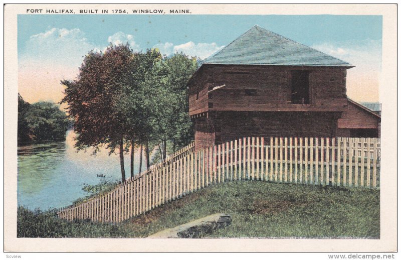 WINSLOW, Maine, 1900-1910's; Fort Halifax