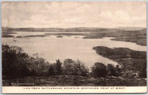 Washington WA, 1916 View from Rattlesnake Mountain, Deephaven Point, Postcard