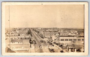 Port Arthur TX Home Laundry Trucks~Trolleys~Dodge Bros~Wrigley's Billboard RPPC