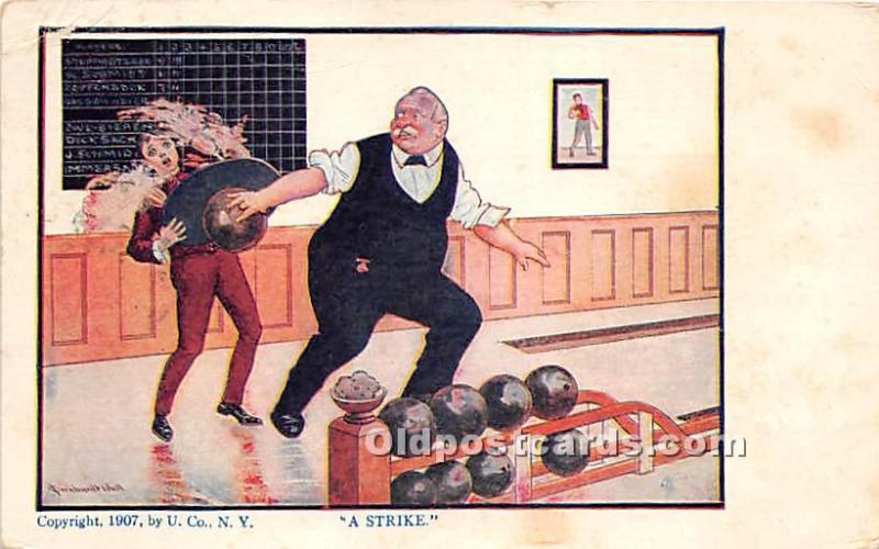 A Strike Bowling 1908 