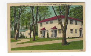 1940's Island Park Restaurant and Motor Court, N. of Harrisburg, PA Post...