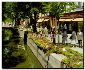 Old Postcard Delft Voorstraat puts Bloemenmarkt