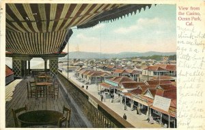 c1905 Postcard; View from the Casino Roof Ocean Park CA Santa Monica Posted