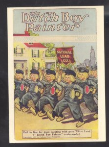 DUTCH BOY PAINTER NATIONAL LEAD COMPANY PAINT ADVERTISING POSTCARD