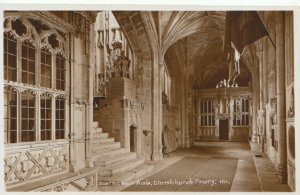 Dorset Postcard - South Choir Aisle, Christchurch Priory - Real Photo Ref TZ1849