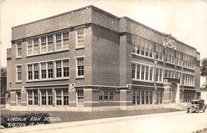 Lincoln High School real photo Vinton, Iowa  