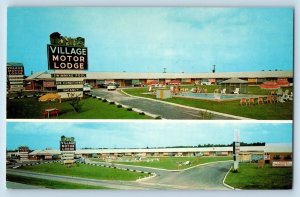 Wilson North Carolina NC Postcard Village Motor Lodge Inn Motel Swimming Pool