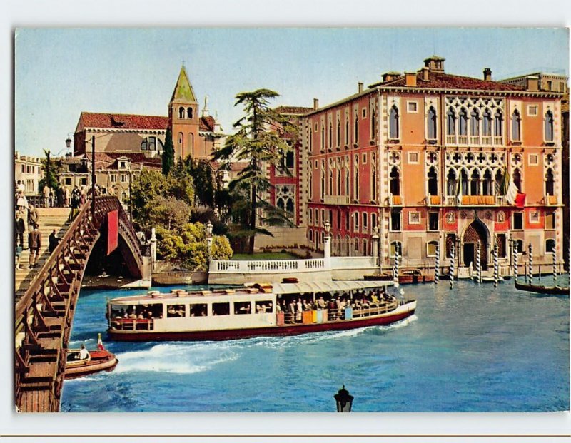 Postcard The Franchetti Palace and the Academy Bridge, Venice, Italy